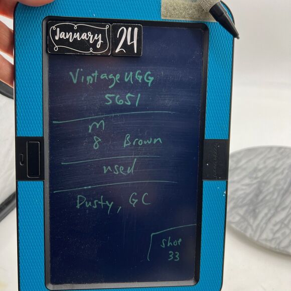 Vintage UGG Loafer Mens 8 Brown Suede Slip On Shearling Lined Slipper Shoes - Picture 11 of 12